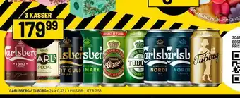 Priss Carlsberg / tuborg tilbud
