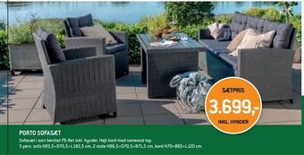 XL-BYG Porto sofasæt tilbud
