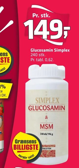 Fleggaard Glucosamin Simplex tilbud