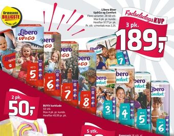 Fleggaard Libero Bleer Up&Go og Comfort tilbud