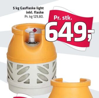 Fleggaard 5 kg Gasflaske light inkl. flaske tilbud