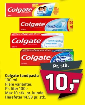 Fleggaard Colgate tandpasta tilbud