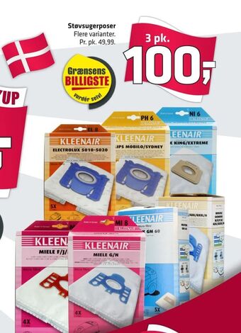 Fleggaard Støvsugerposer tilbud