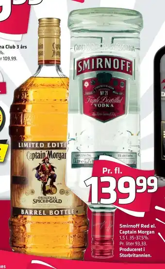 Fleggaard Smirnoff Red el. Captain Morgan tilbud
