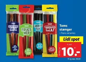 Let-Køb Toms stænger tilbud
