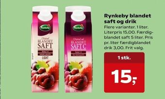 Dagli'Brugsen Rynkeby blandet saft og drik tilbud