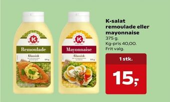 Dagli'Brugsen K-salat remoulade eller mayonnaise tilbud