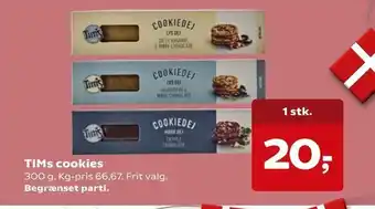 Kvickly TIMs cookies tilbud