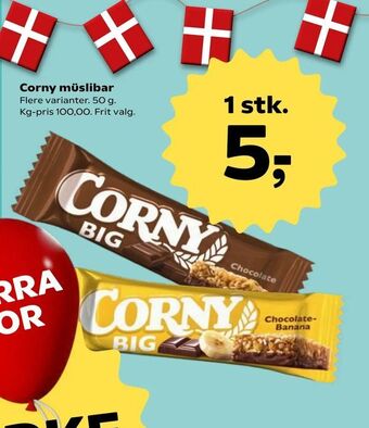 Kvickly Corny müslibar tilbud