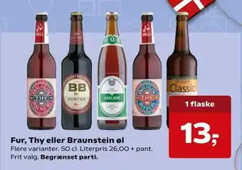 Kvickly Fur, Thy eller Braunstein øl tilbud
