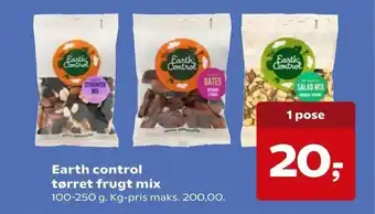 Earth control tørret frugt mix