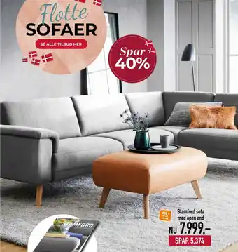 Møblér Stamford Sofa Med Open End tilbud