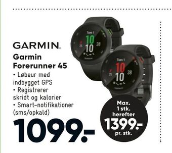 Bilka Garmin Forerunner 45 tilbud