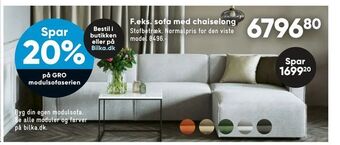Bilka Sofa med chaiselong tilbud