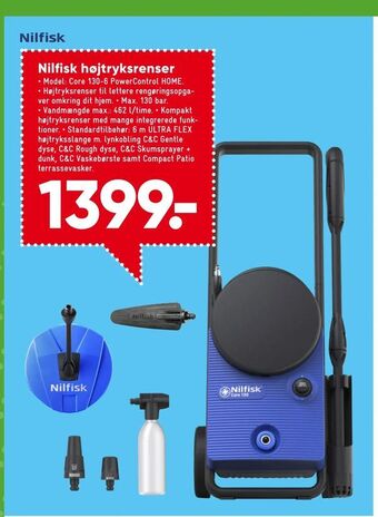 Bilka Nilfisk højtryksrenser tilbud