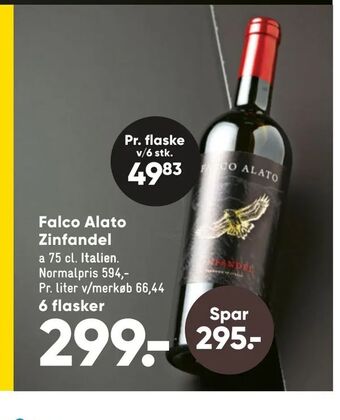 Bilka Falco Alato Zinfandel tilbud