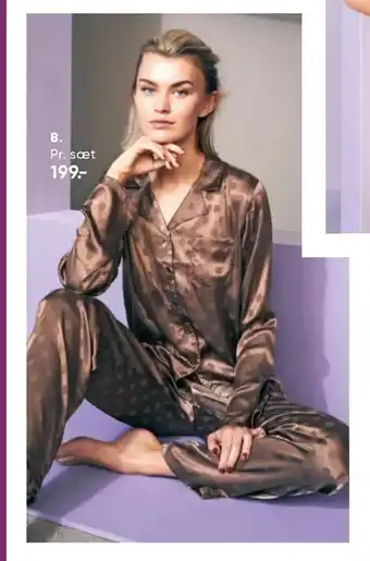 Bilka Satin pyjamas tilbud