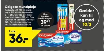 Bilka Colgate mundpleje tilbud