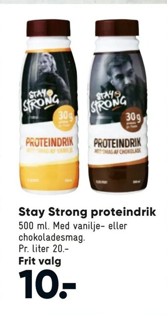 Bilka Stay Strong proteindrik tilbud