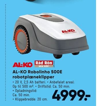 Bilka AL-KO Robolinho 500E robotplæneklipper tilbud
