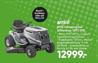 MTD havetraktor Silvertrac 107T/175