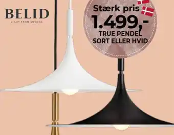 True Pendel Sort Eller HVID
