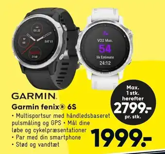 Bilka Garmin fenix® 6S tilbud