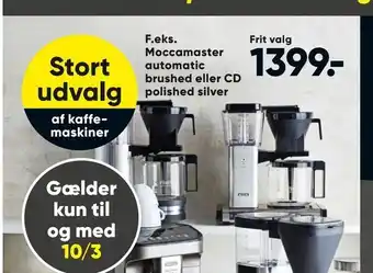Bilka Moccamaster automatic brushed eller CD polished silver tilbud