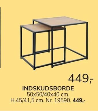 Daells Bolighus Indskudsborde tilbud