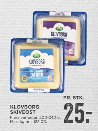 MENY Klovborg skiveost tilbud