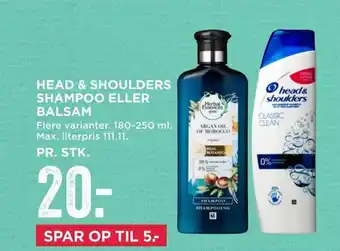 Head & shoulders shampoo eller balsam