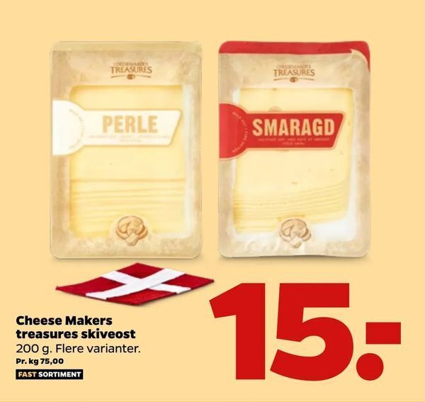 Cheese Makers treasures skiveost tilbud hos Netto
