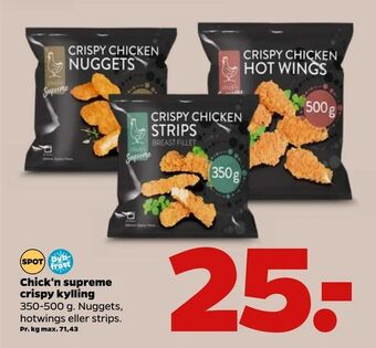 Netto Chick'n supreme crispy kylling tilbud