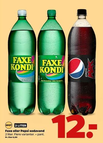 Netto Faxe eller Pepsi sodavand tilbud