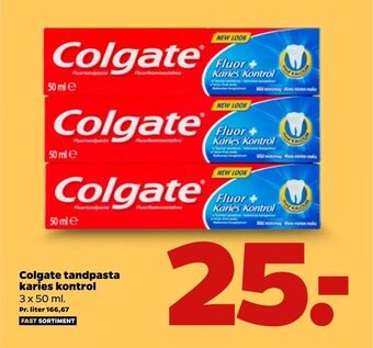 Netto Colgate tandpasta karies kontrol tilbud