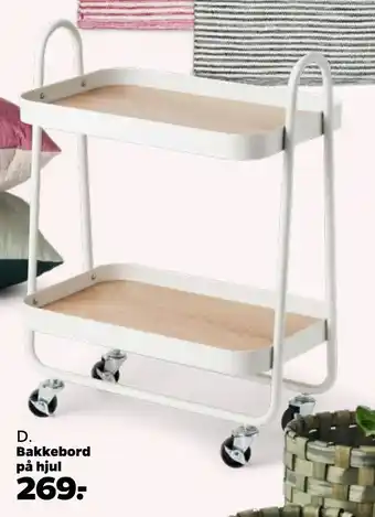 Netto Bakkebord på hjul tilbud