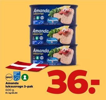 Netto Amanda luksusrogn 3-pak tilbud
