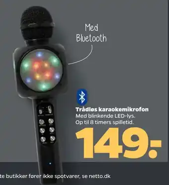 Netto Trådløs karaokemikrofon tilbud