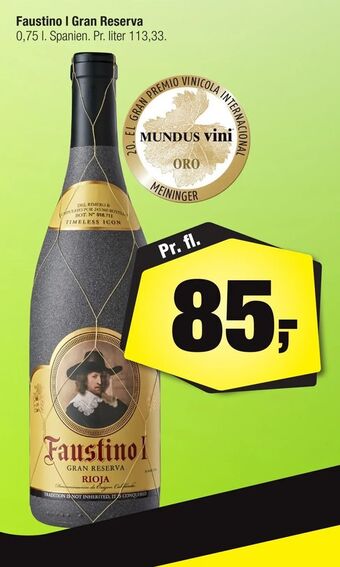 Calle Faustino l Gran Reserva tilbud
