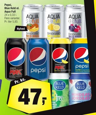 Calle Pepsi, Blue Keld el. Aqua Full tilbud