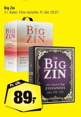 Calle Big Zin tilbud