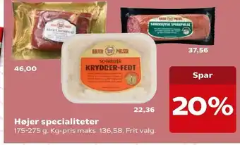 SuperBrugsen Højer specialiteter tilbud