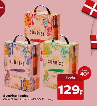 SuperBrugsen Sunrise i boks tilbud