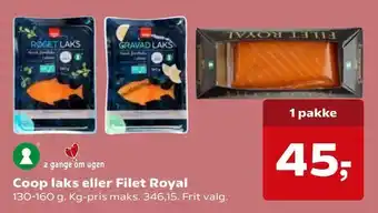 SuperBrugsen Coop laks eller Filet Royal tilbud
