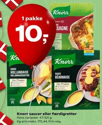 SuperBrugsen Knorr saucer eller færdigretter tilbud