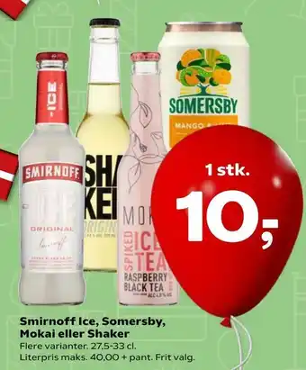 SuperBrugsen Smirnoff Ice, Somersby, Mokai eller Shaker tilbud