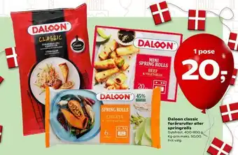 SuperBrugsen Daloon classic forårsruller eller springrolls tilbud