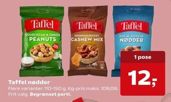 SuperBrugsen Taffel nødder tilbud
