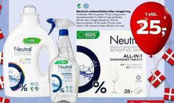 SuperBrugsen Neutral vaskemiddel eller rengøring tilbud