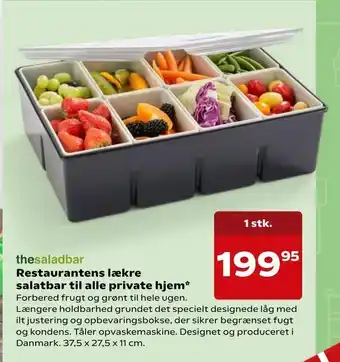Restaurantens lækre salatbar til alle private hjem